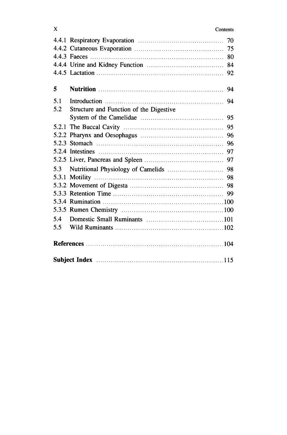 Ecophysiology Of The Camelidae And Desert Ruminants