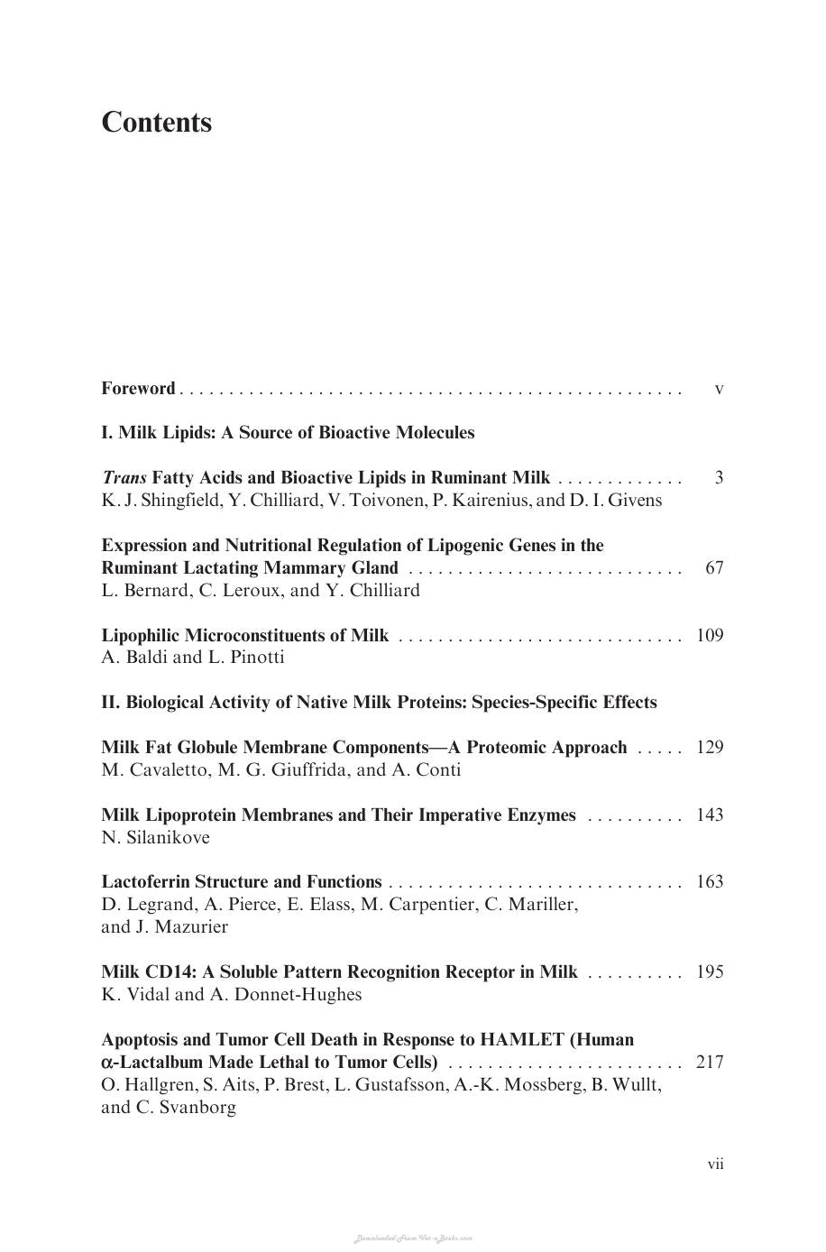 Bioactive Components Of Milk Advances In Experimental Medicine And Biology Volume 606