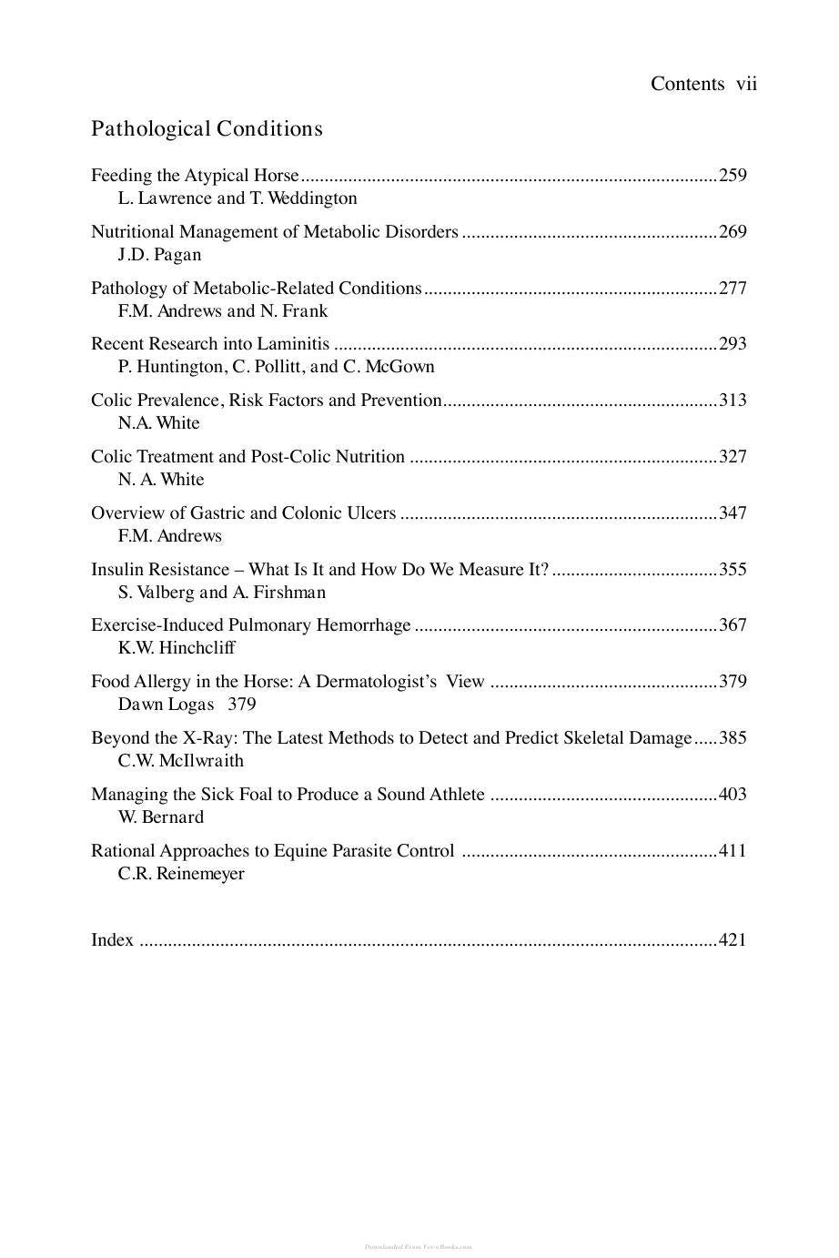 Advances In Equine Nutrition Iv