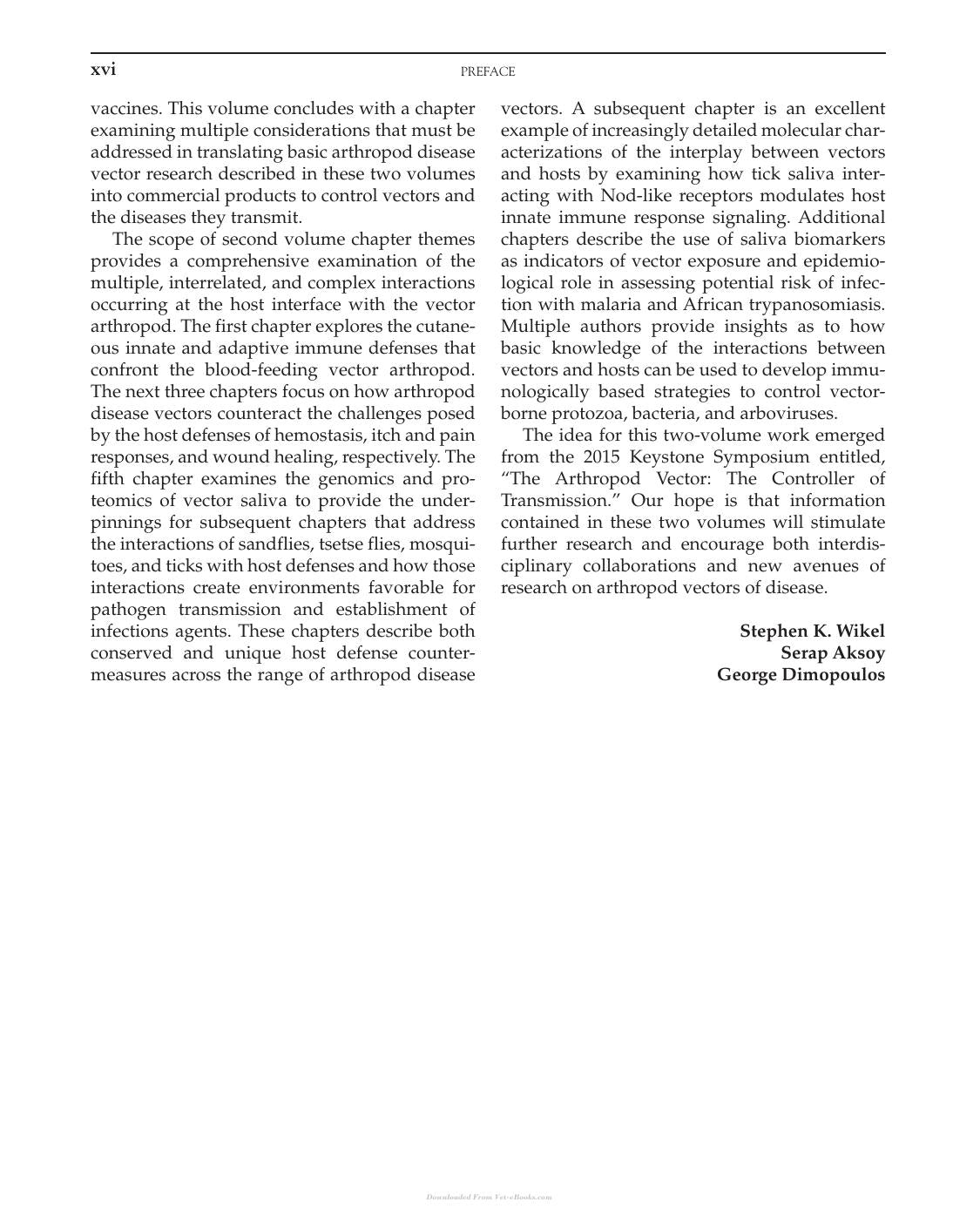 Arthropod Vector Controller of Disease Transmission Volume 1