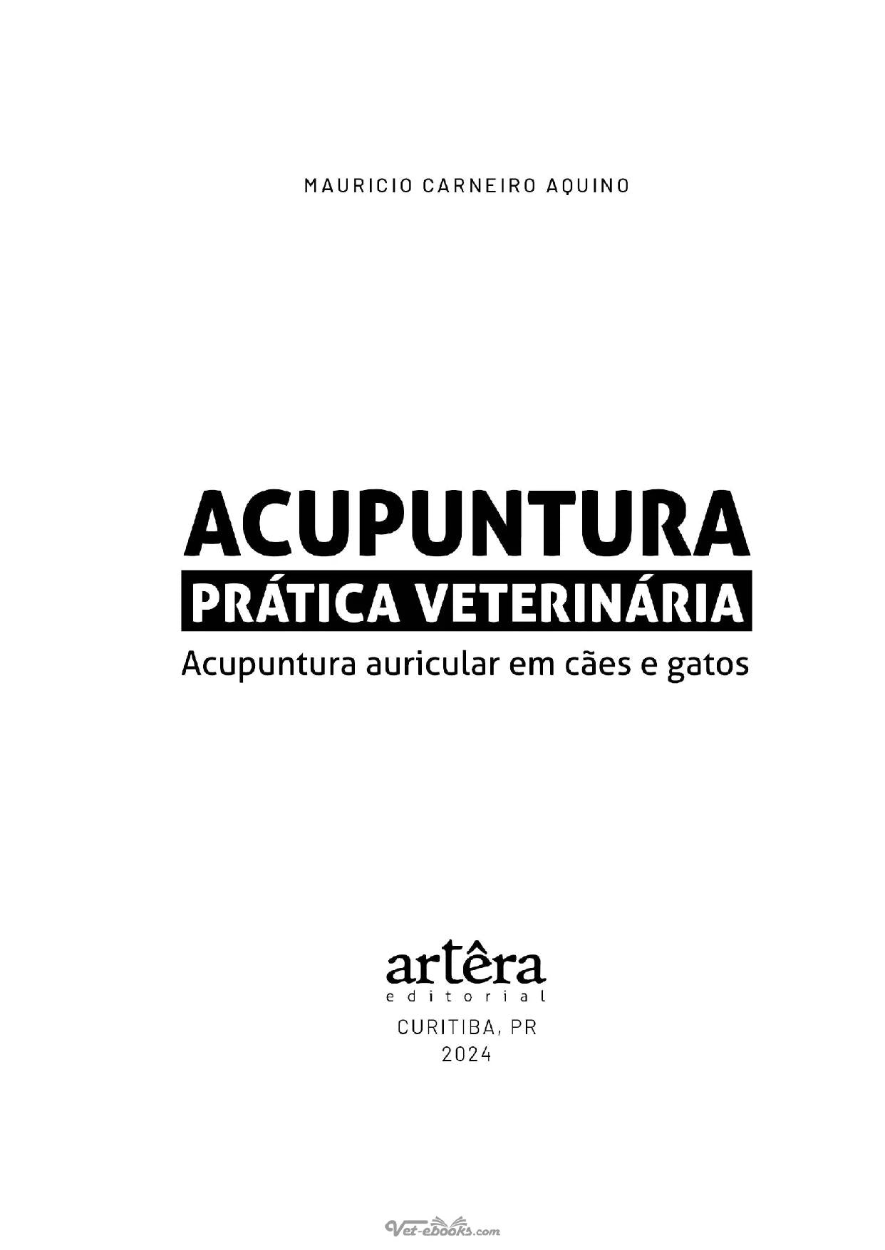 Acupuntura Pratica Veterinaria Acupuntura Auricular Em Caes E Gatos