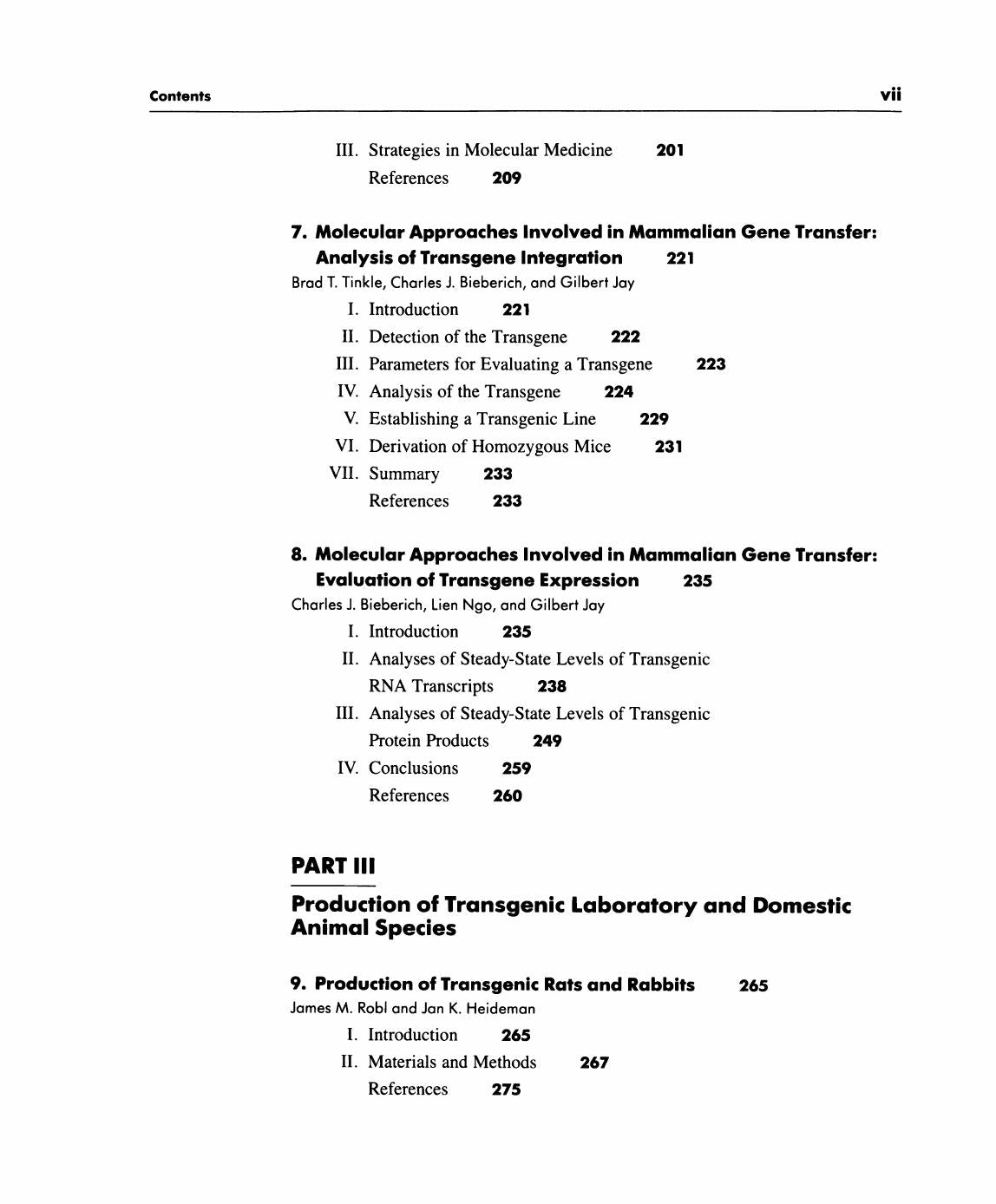 Transgenic Animal Technology a Laboratory Handbook