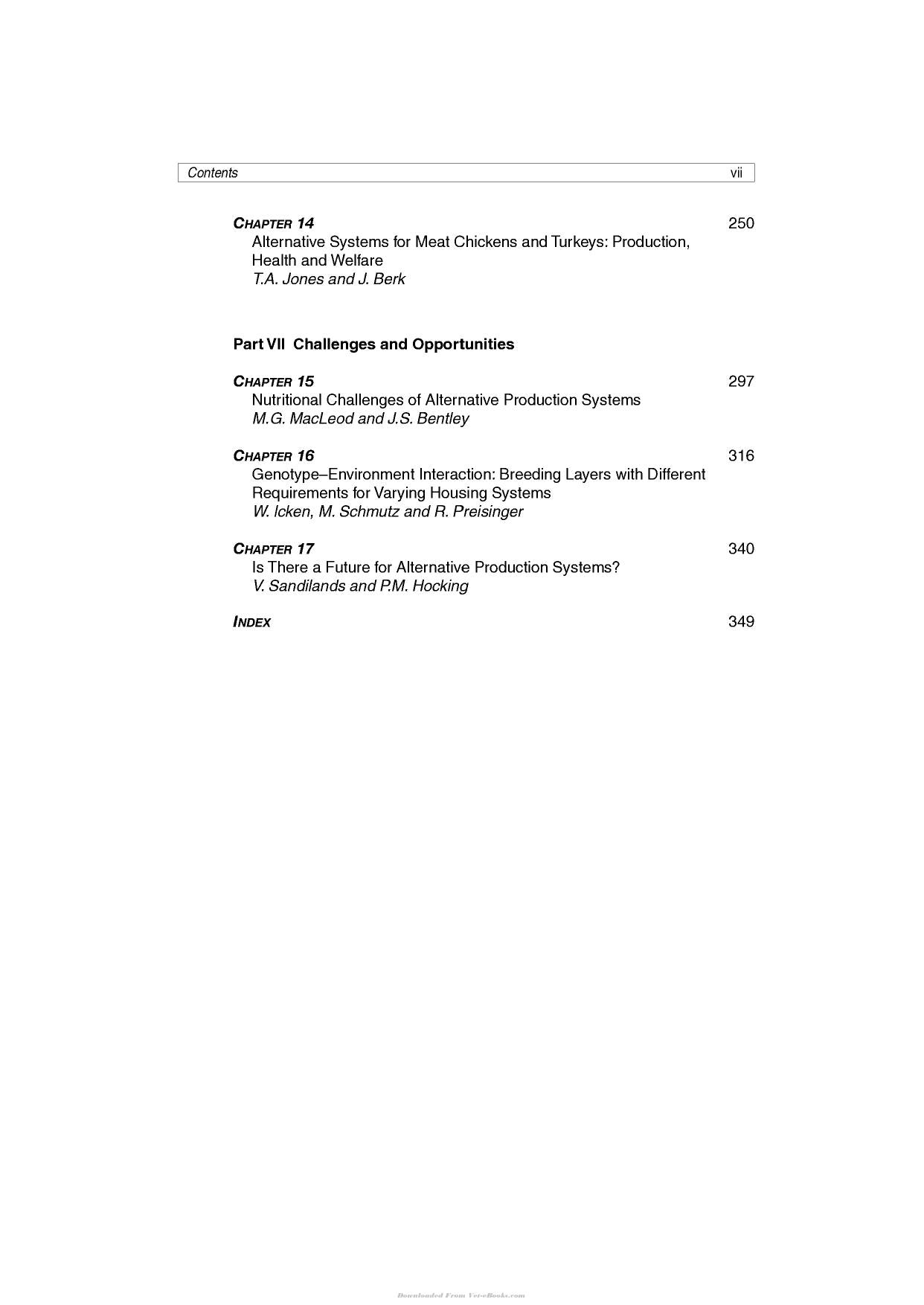 Alternative Systems For Poultry Health Welfare And Productivity