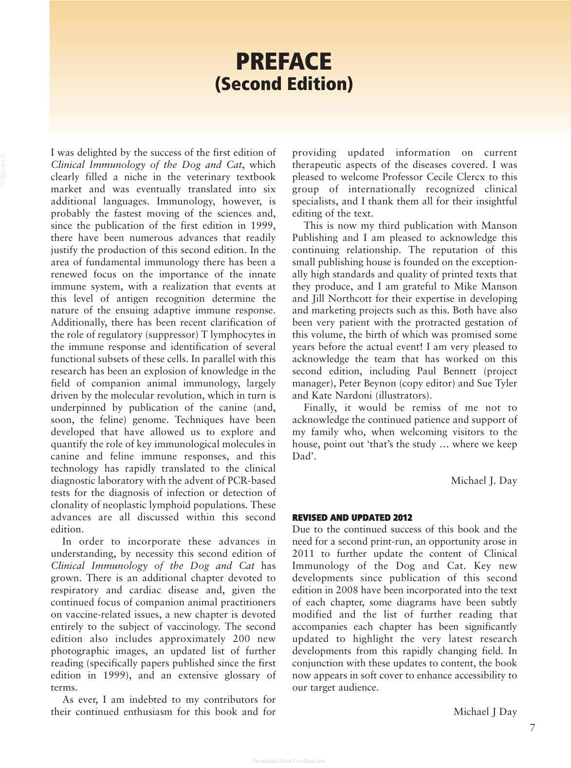 Clinical Immunology Of The Dog And Cat 2nd Edition