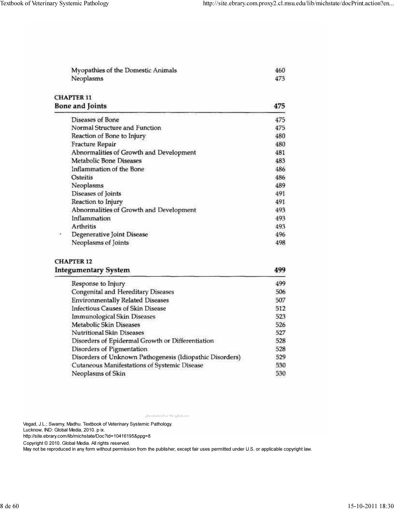 A Textbook of Veterinary Systemic Pathology