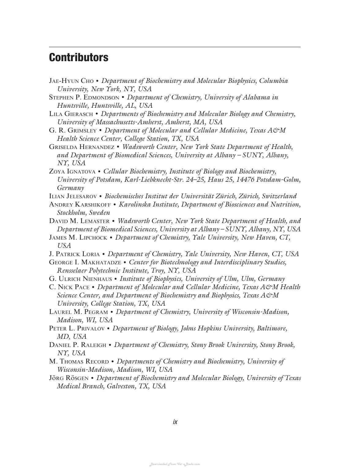 Protein Structure Stability and Interactions
