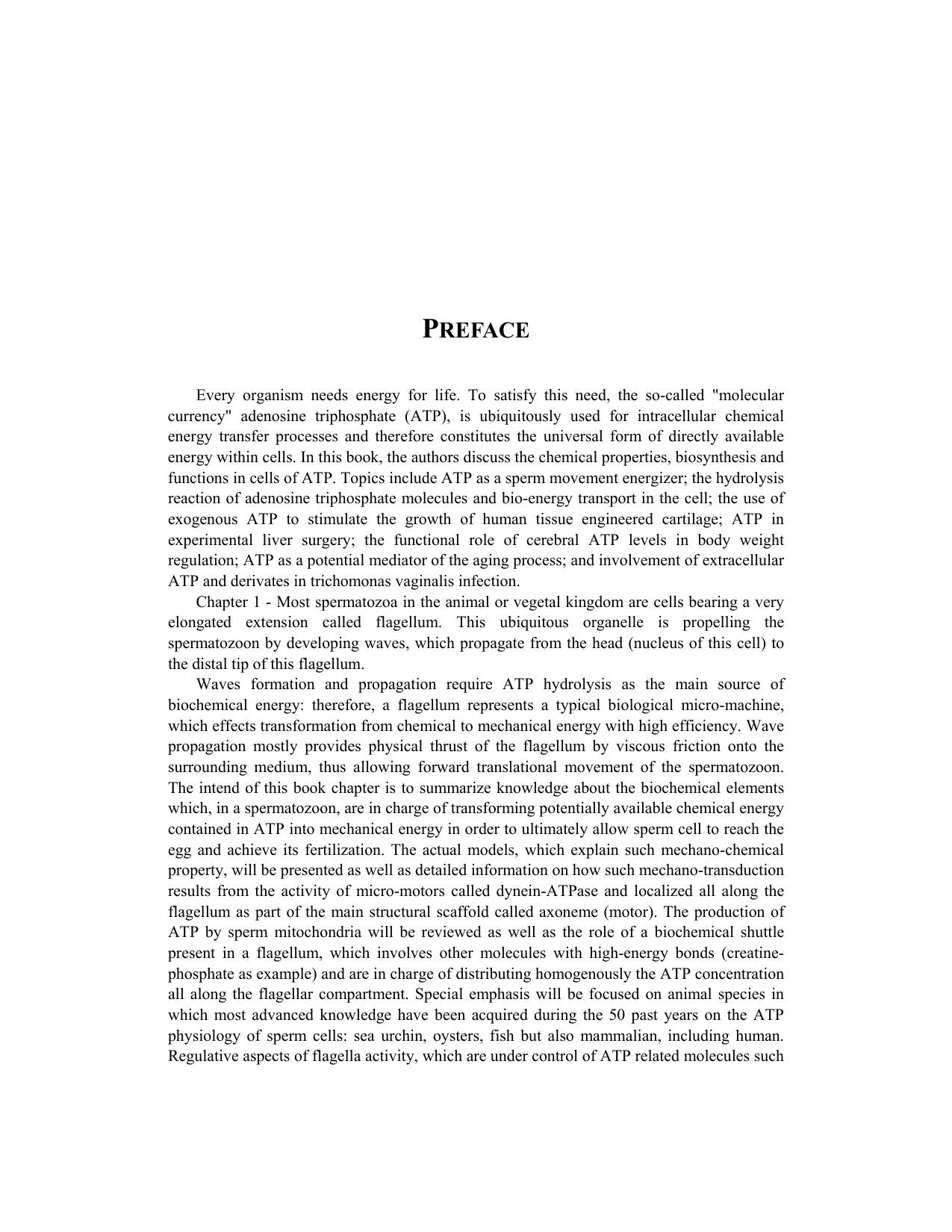 Adenosine Triphosphate Chemical Properties Biosynthesis and Functions in Cells