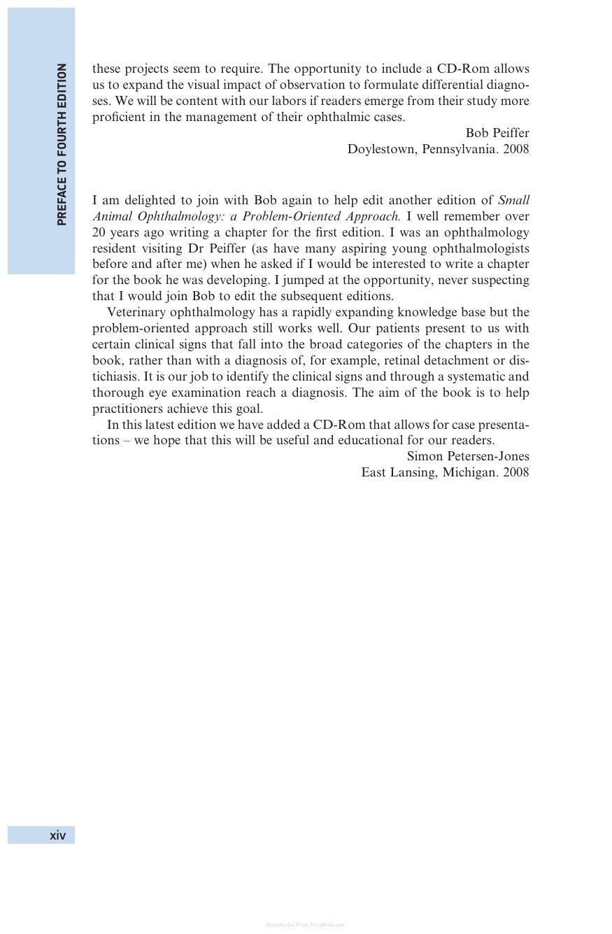 Small Animal Ophthalmology 4Th Edition