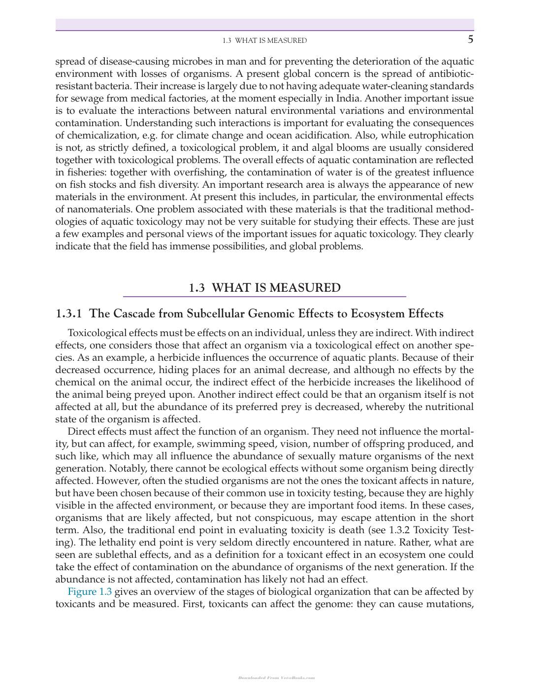 An Introduction to Aquatic Toxicology Pdf
