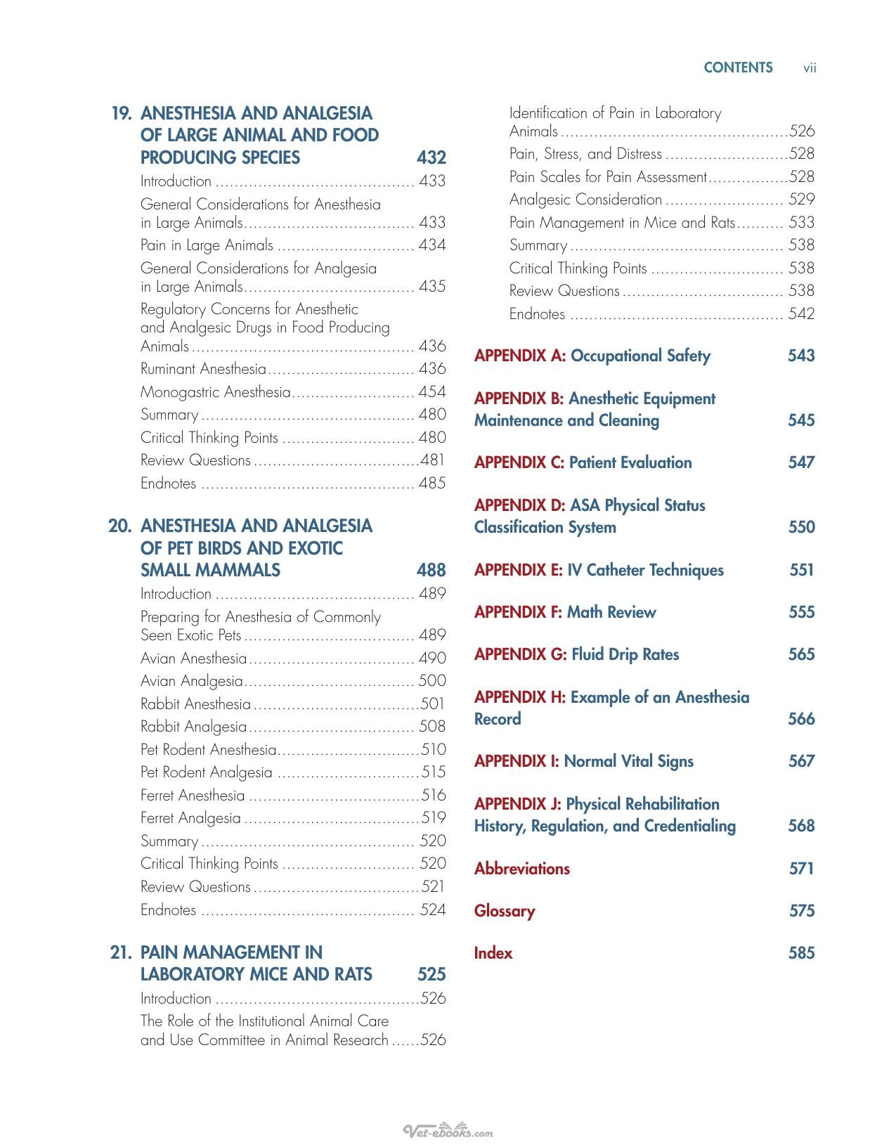 Anesthesia Analgesia and Pain Management for Veterinary Technicians