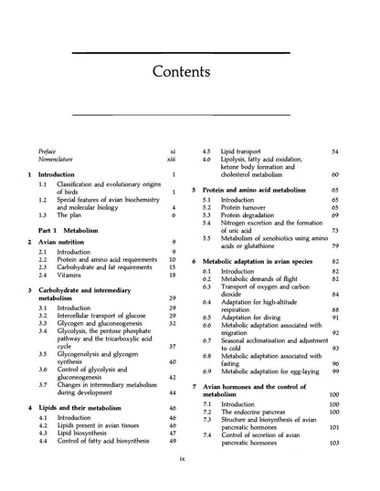 Avian Biochemistry and Molecular Biology