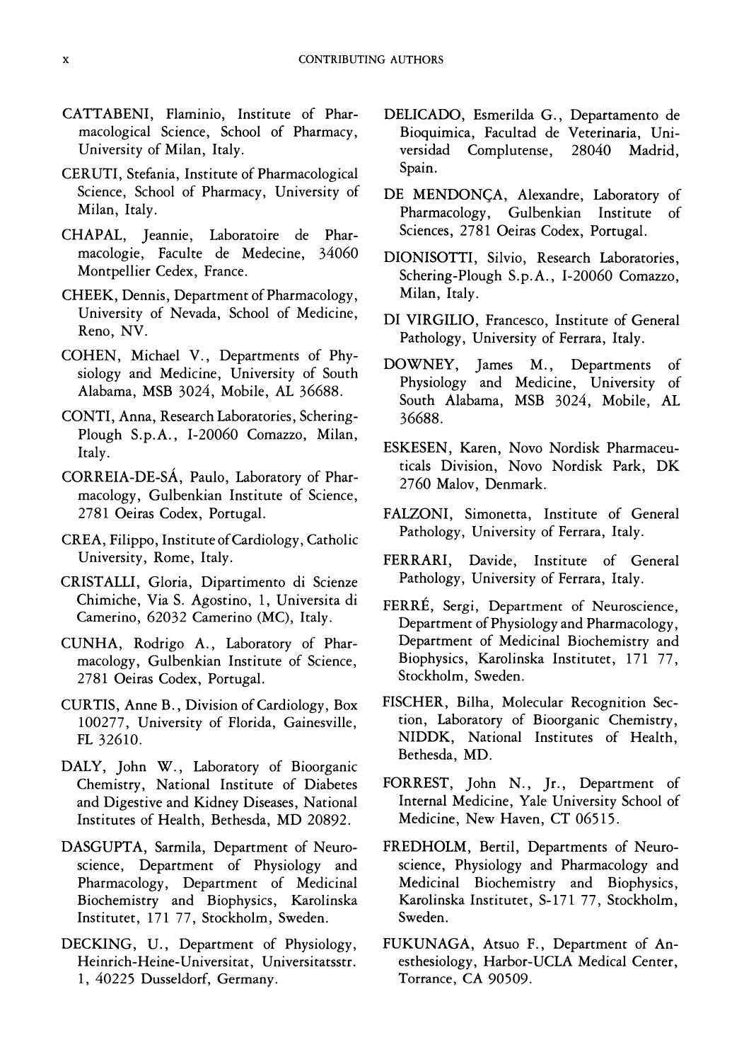 Adenosine and Adenine Nucleotides from Molecular Biology to Integrative Physiology