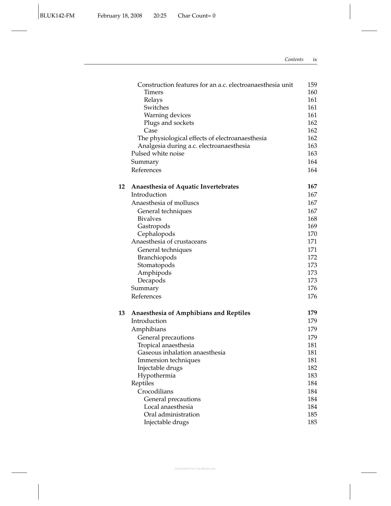 Anaesthetic And Sedative Techniques For Aquatic Animals 3Rd Edition