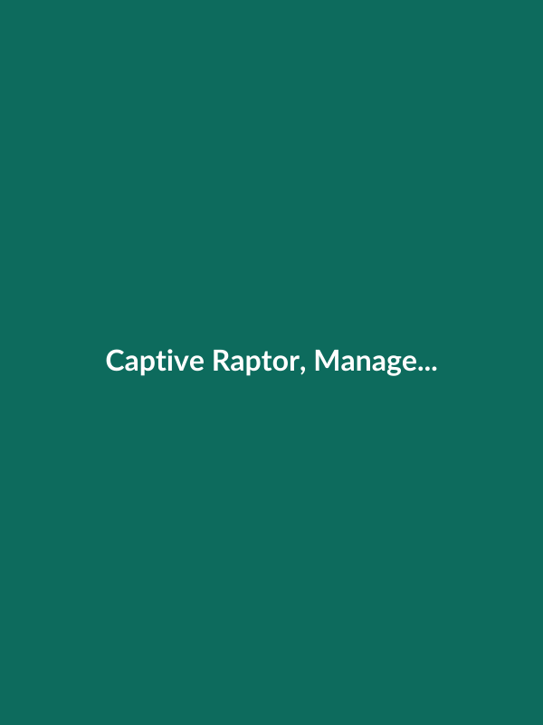 Captive Raptor, Management and Rehabilitation - Veterinary E-Book Cover