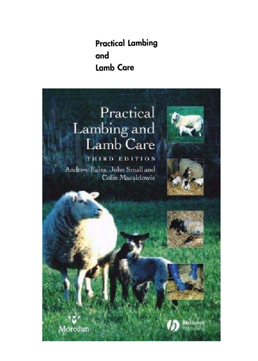 Practical Lambing And Lamb Care A Veterinary Guide 4Th Edition