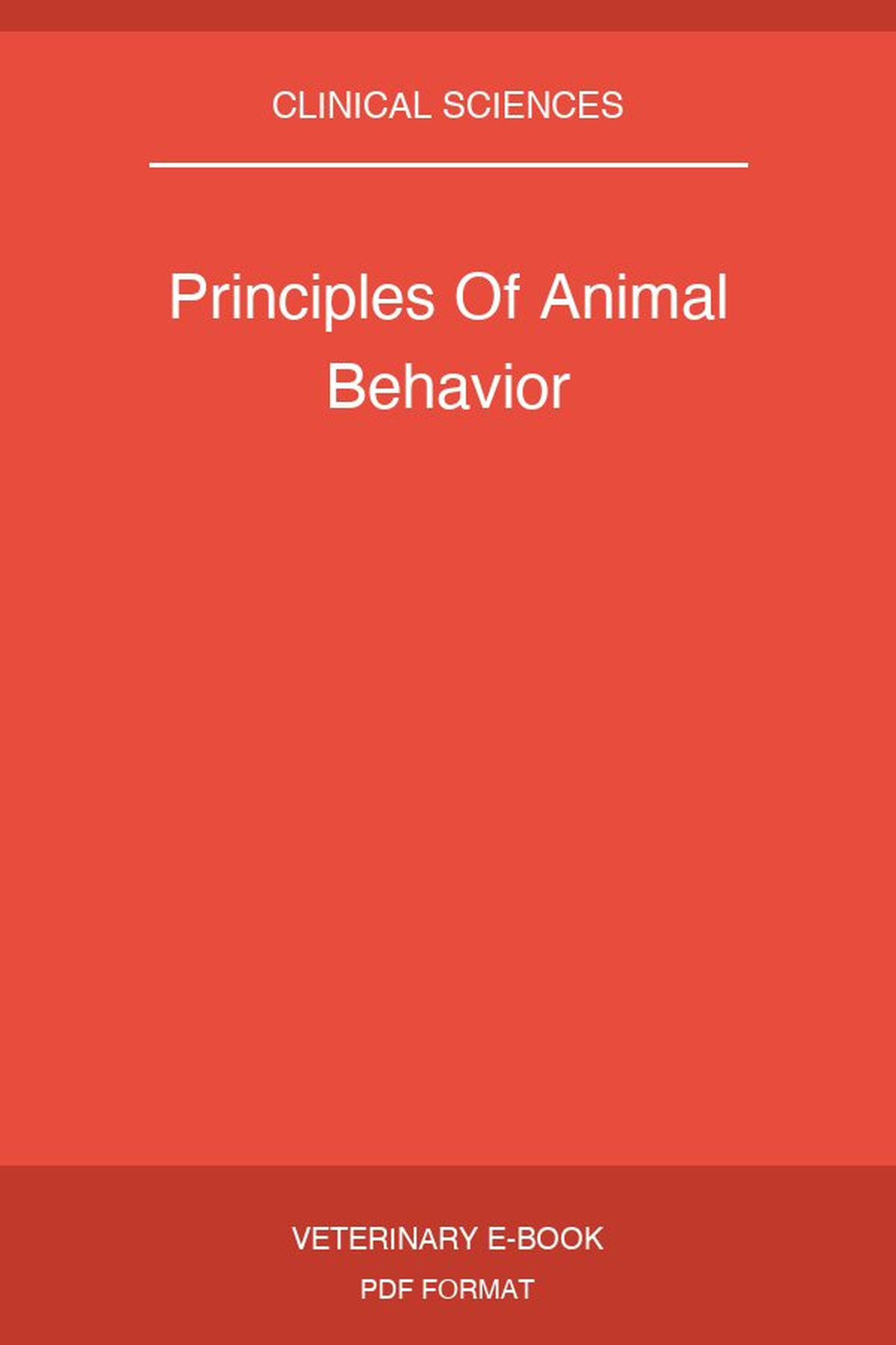 Principles Of Animal Behavior