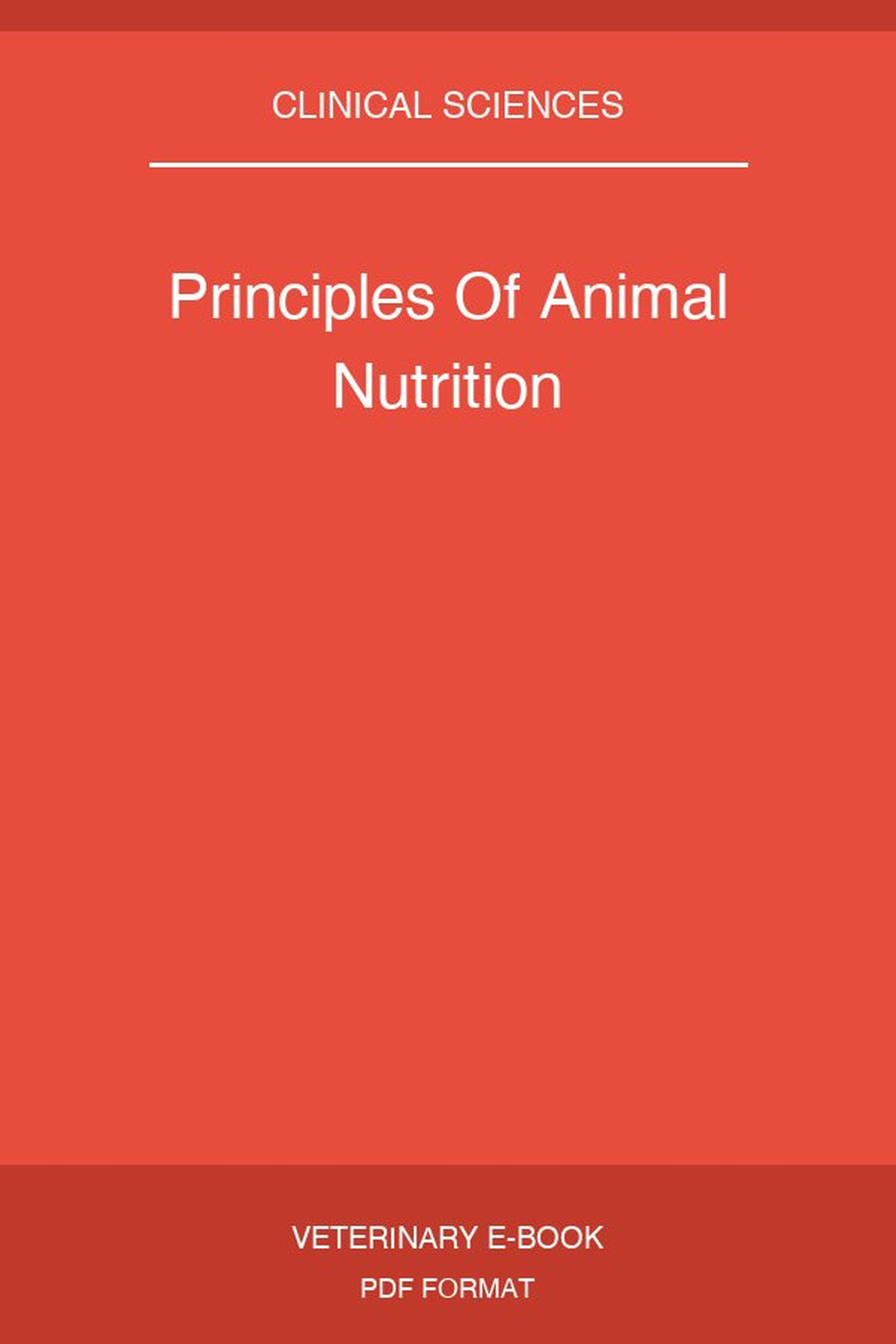 Principles Of Animal Nutrition