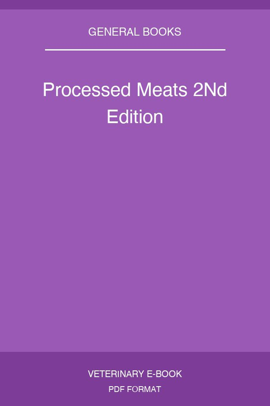 Processed Meats 2nd Edition
