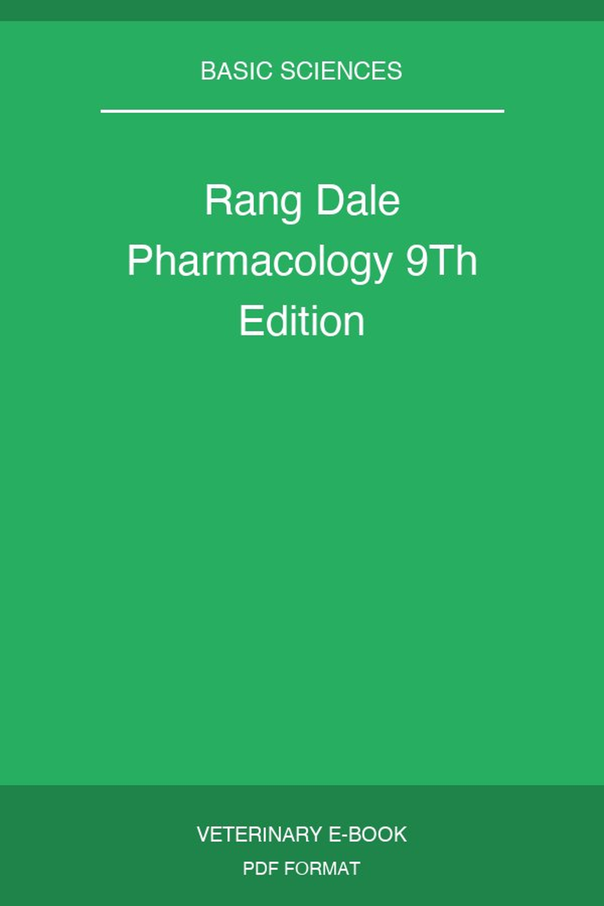 Rang Dale Pharmacology 9Th Edition