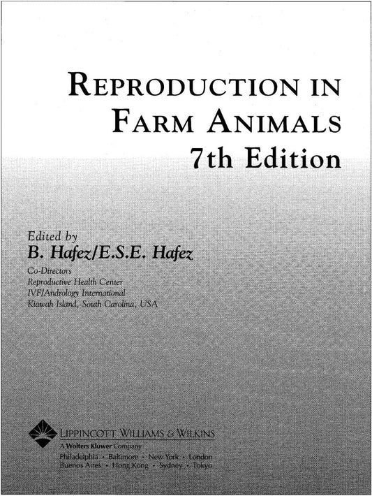 Reproduction in Farm Animals 7th Edition