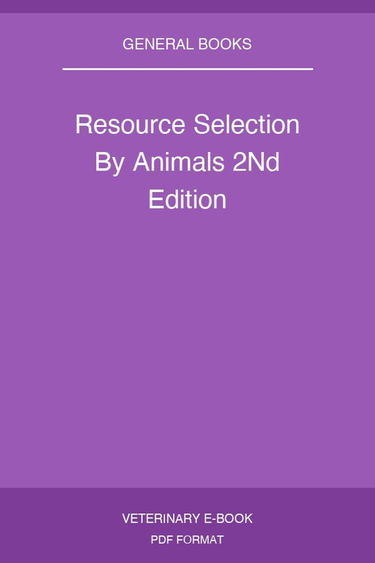 Resource Selection By Animals 2Nd Edition