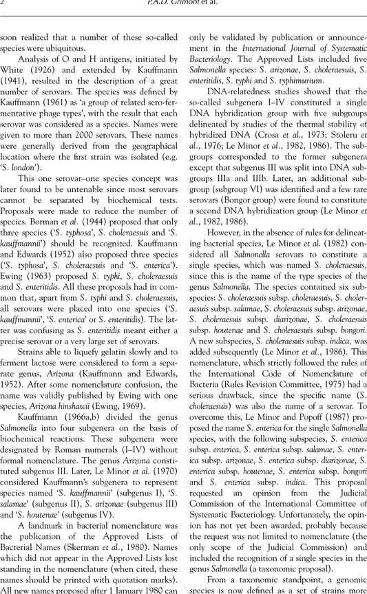 Salmonella In Domestic Animals