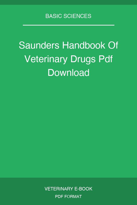 Saunders Handbook Of Veterinary Drugs Download