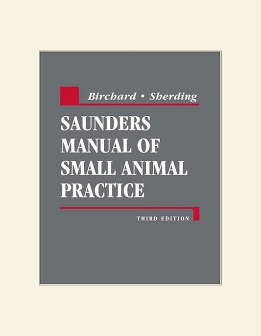 Saunders Manual of Small Animal Practice 3rd Edition — front cover