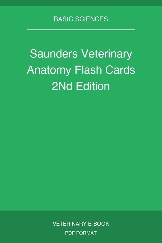 Saunders Veterinary Anatomy Flash Cards 2Nd Edition
