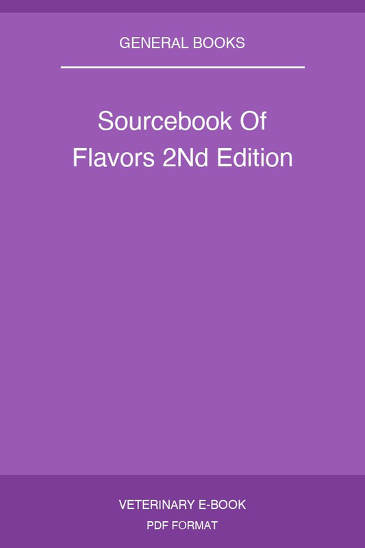 Sourcebook Of Flavors 2nd Edition