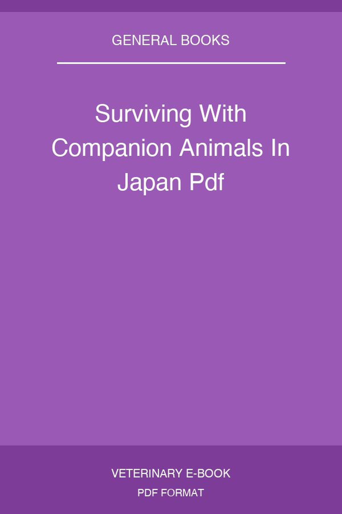Surviving With Companion Animals In Japan Pdf