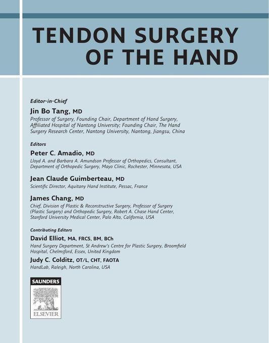 Tendon Surgery of the Hand