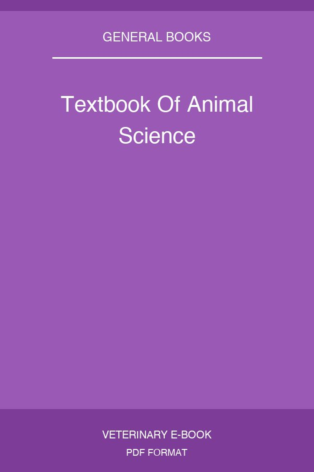 Textbook Of Animal Science