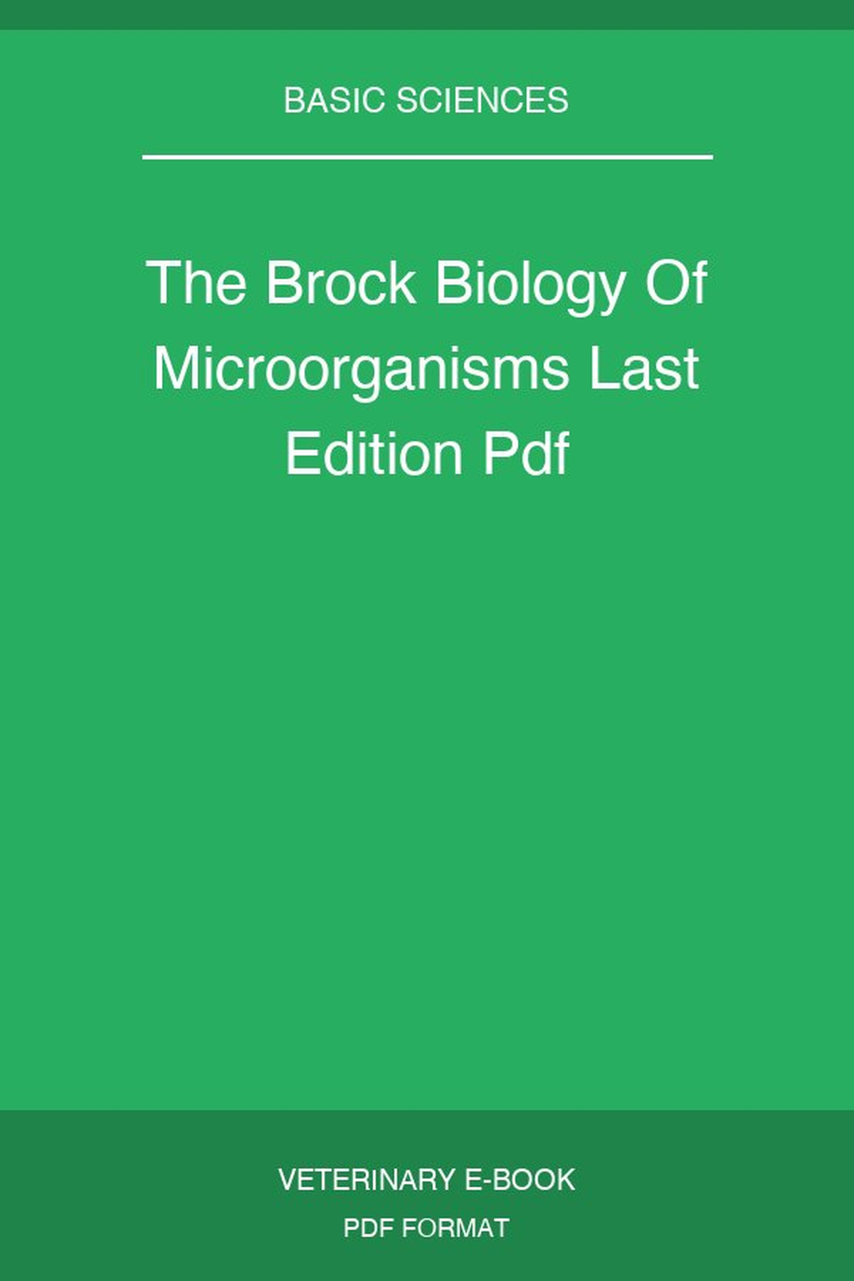The Brock Biology Of Microorganisms Last Edition