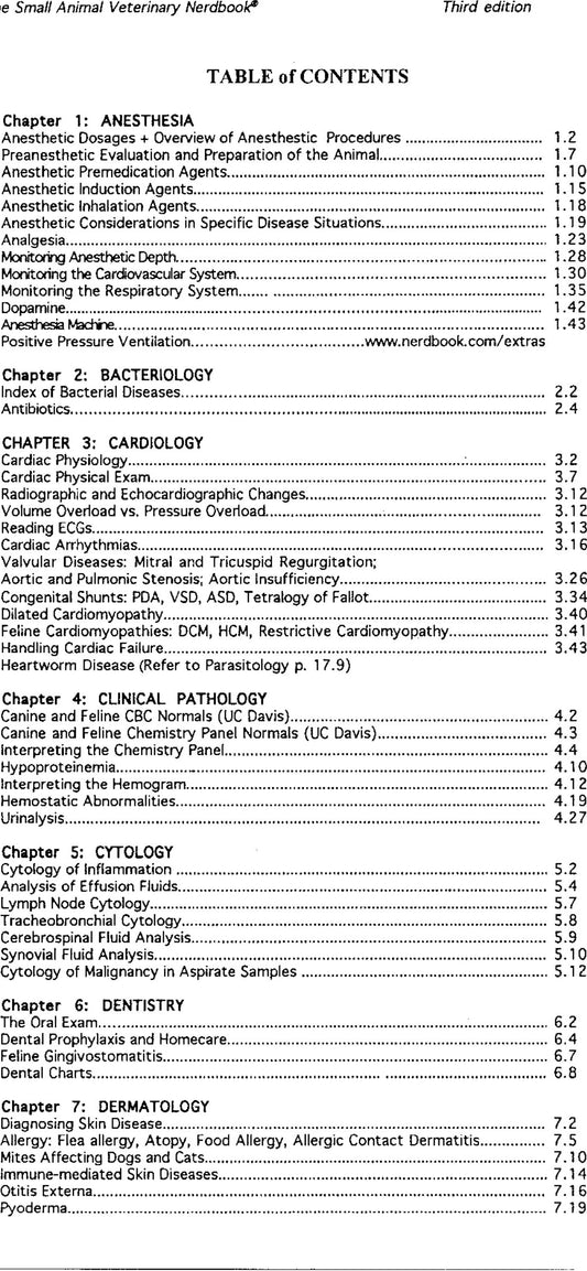 The Small Animal Veterinary Nerdbook
