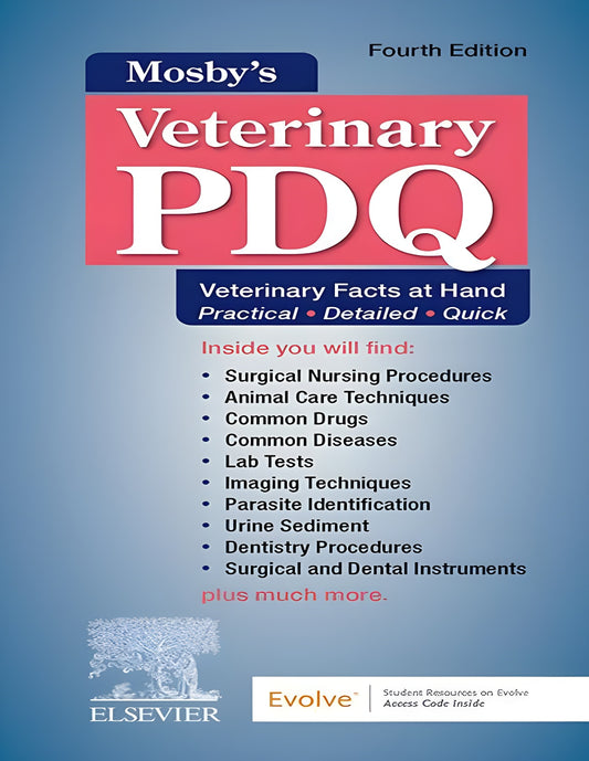 Mosbys Veterinary Pdq 4Th Edition