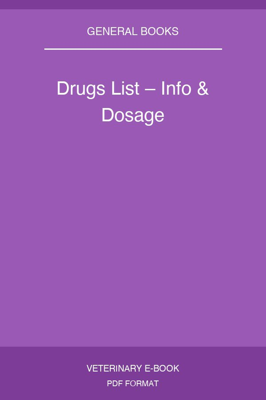 Drugs List – Info & Dosage