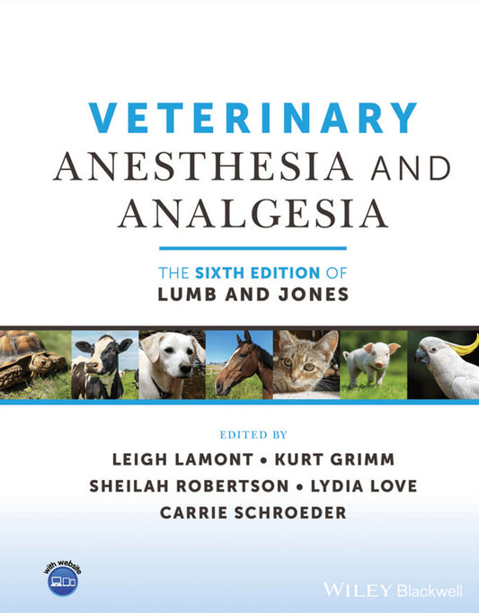 Veterinary Anesthesia and Analgesia: The 6th Edition of Lumb and Jones - Cover