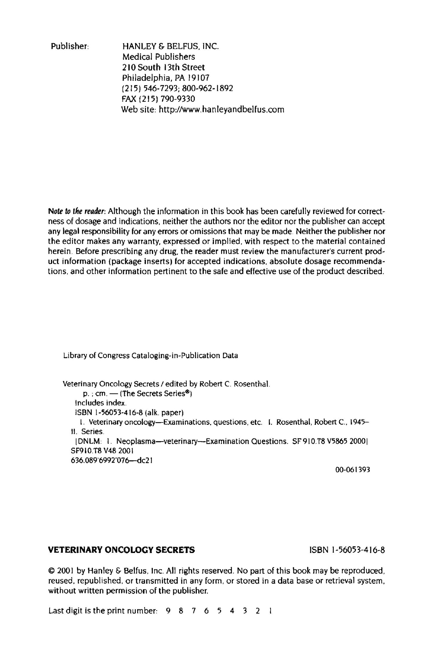 Veterinary Oncology Secrets