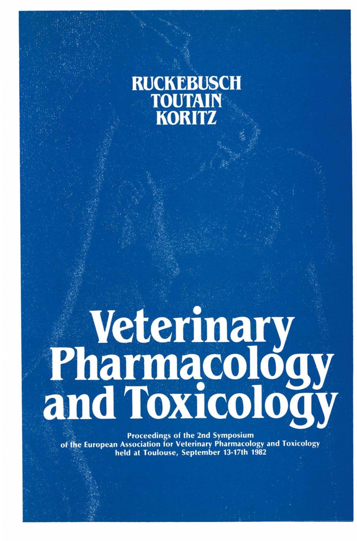 Veterinary Pharmacology And Toxicology — front cover