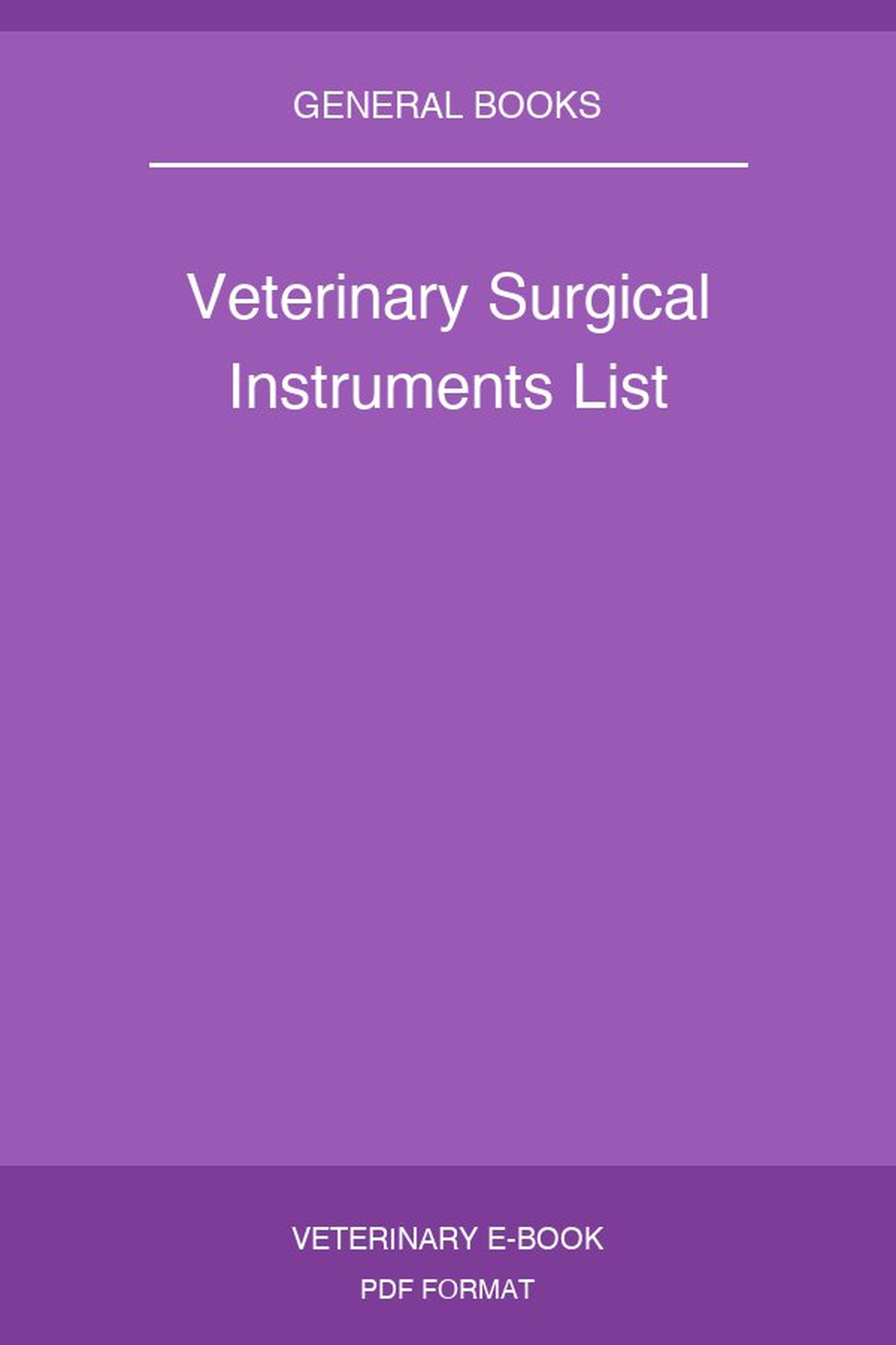 Veterinary Surgical Instruments List