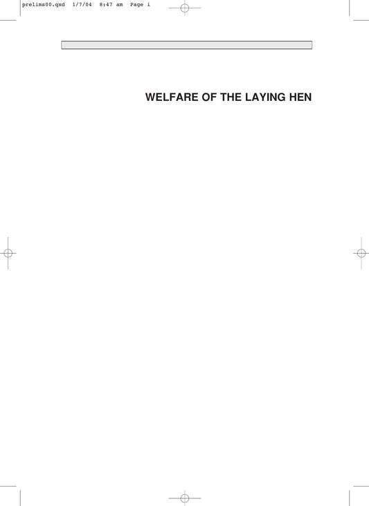 Welfare Of The Laying Hen