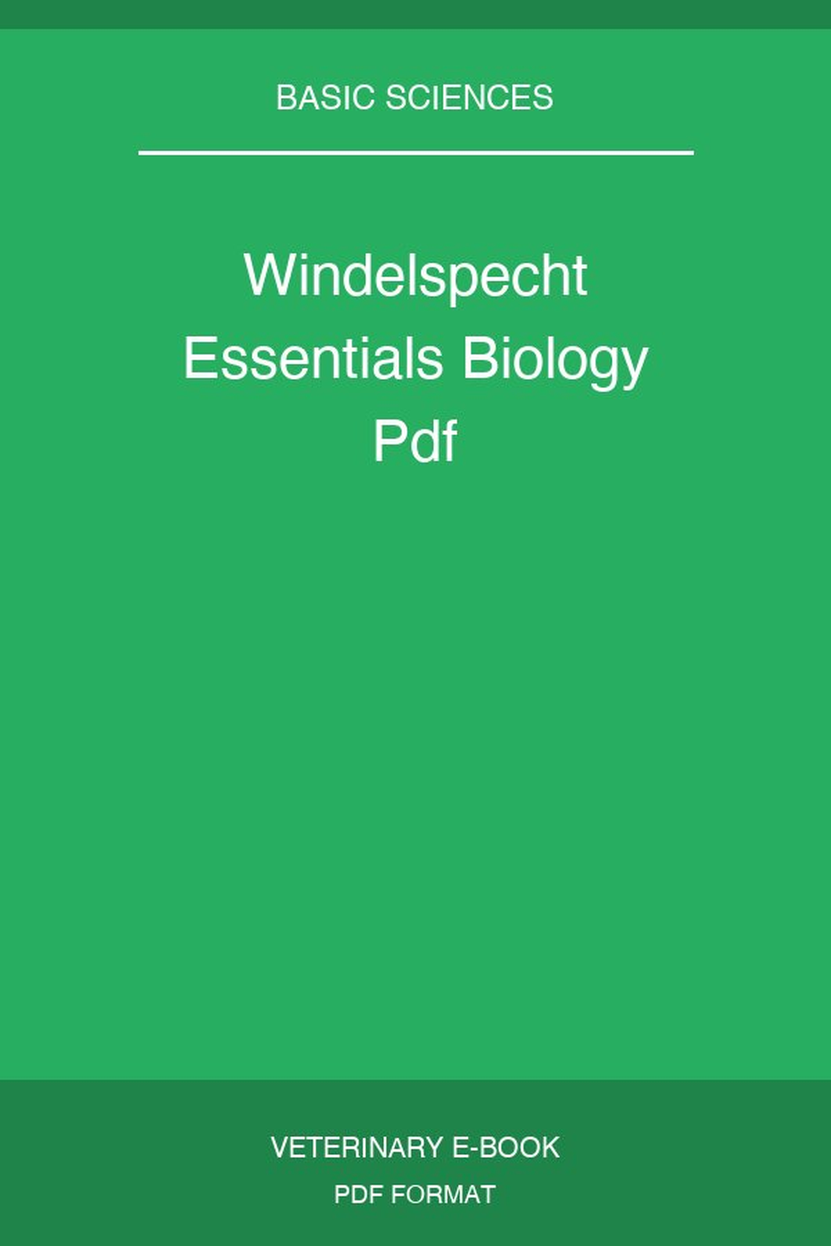 Windelspecht Essentials Biology